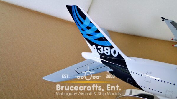 Model of A380 with detailed craftsmanship.